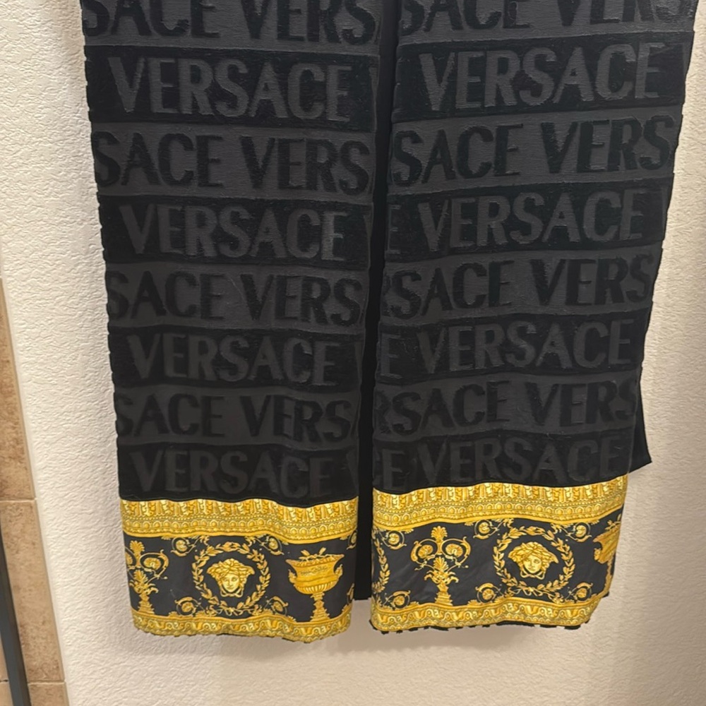 Two authentic Versace Baroque Bath Towels